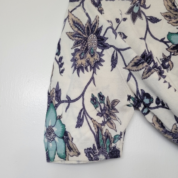 Loft Floral Print Cotton Ladies Top - Picture 4 of 6